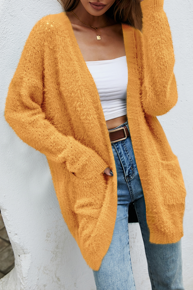 Patchwork Pocket Tops Sweater