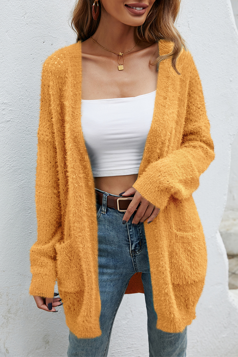 Patchwork Pocket Tops Sweater