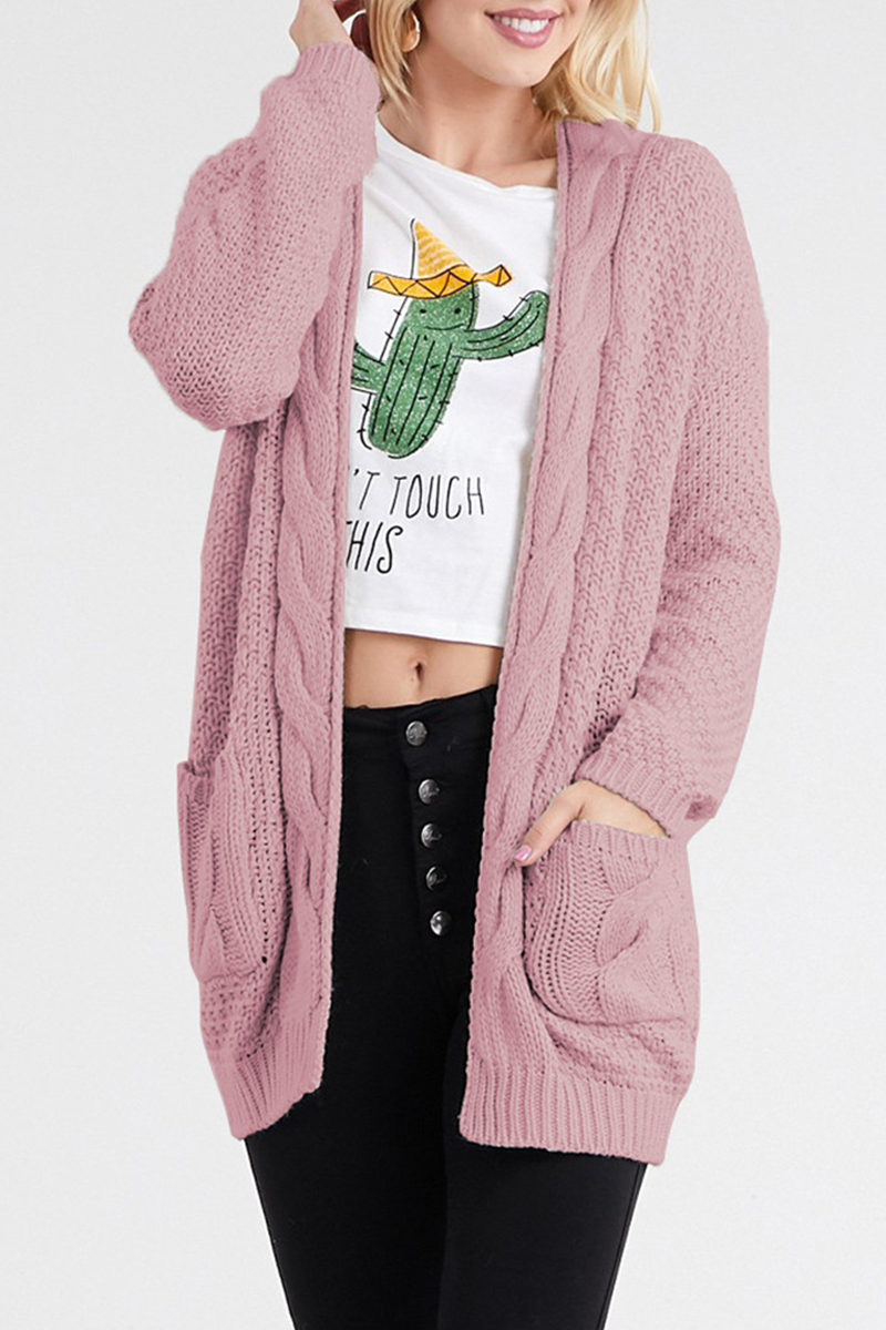 Patchwork Pocket Tops Sweater