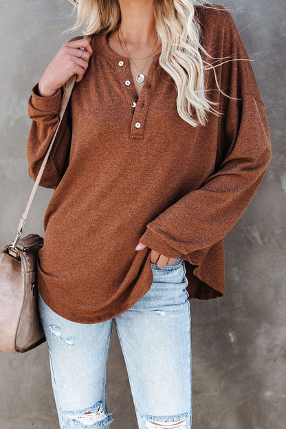 Split Joint O Neck T-shirts