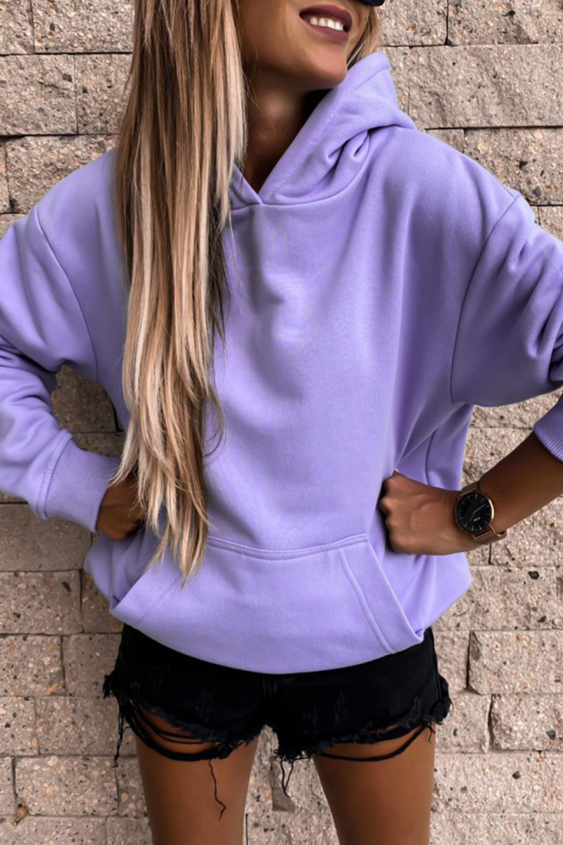 Street Patchwork Pocket Hooded Collar Hoodies(4 Colors)