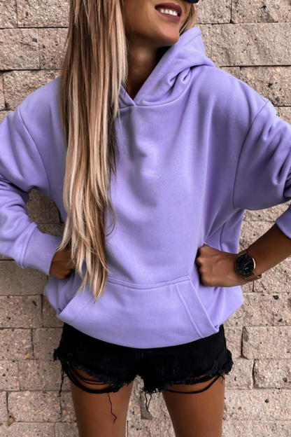 Street Patchwork Pocket Hooded Collar Hoodies(4 Colors)