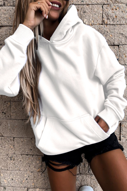 Street Patchwork Pocket Hooded Collar Hoodies(4 Colors)