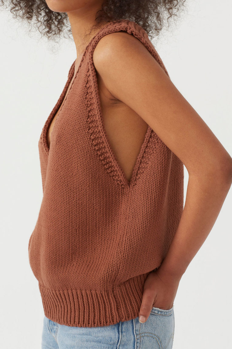 Basic V Neck Tops Sweater