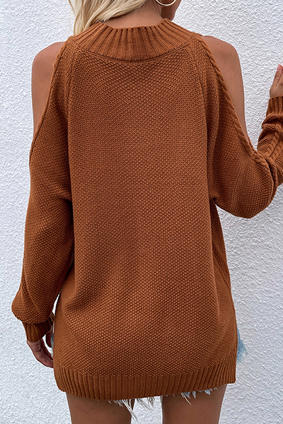 Hollowed Out O Neck Sweaters(6 Colors)