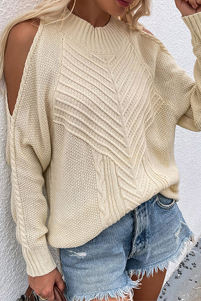 Hollowed Out O Neck Sweaters(6 Colors)