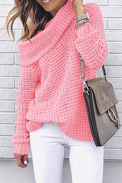 Off the Shoulder Tops Sweater(5 Colors)