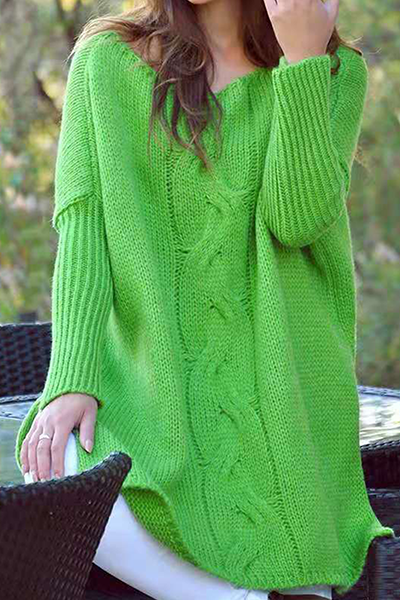 Slit O Neck Sweater(6 Colors)