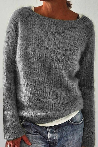 Basic O Neck Tops Sweater(6 Colors)