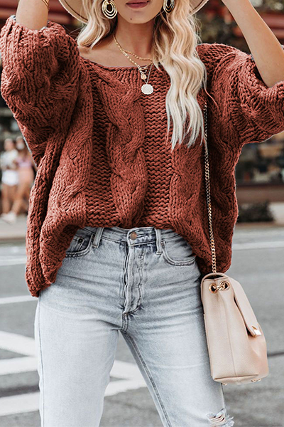 Basic O Neck Tops Sweater(7 Colors)
