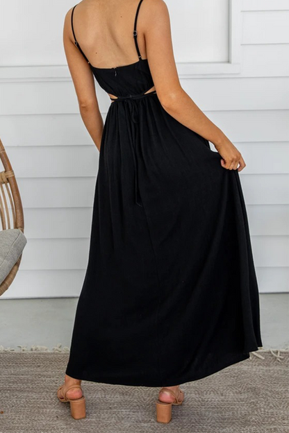 Hollowed Out Spaghetti Strap Cake Skirt Dresses