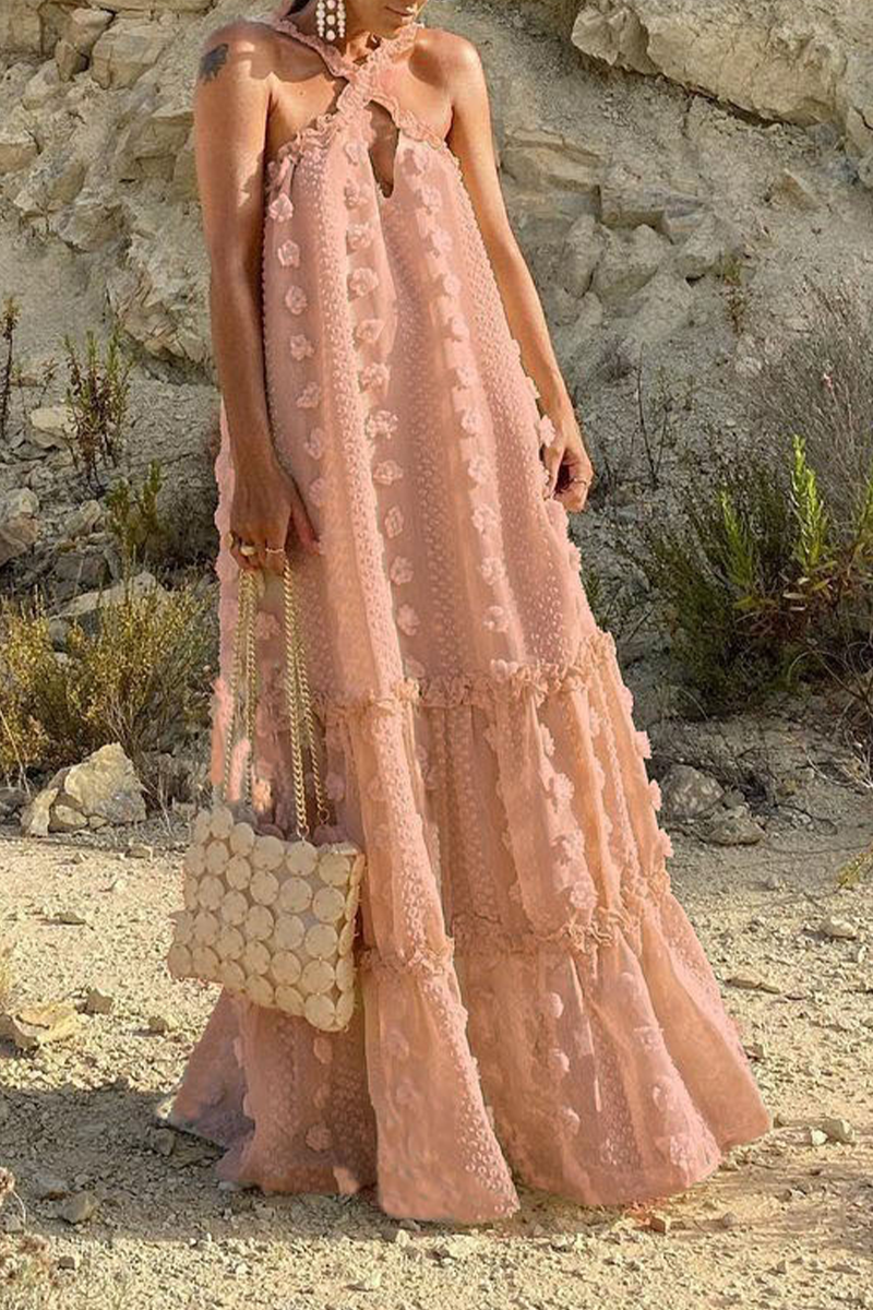 Halter Cake Skirt Dresses(6 Colors)