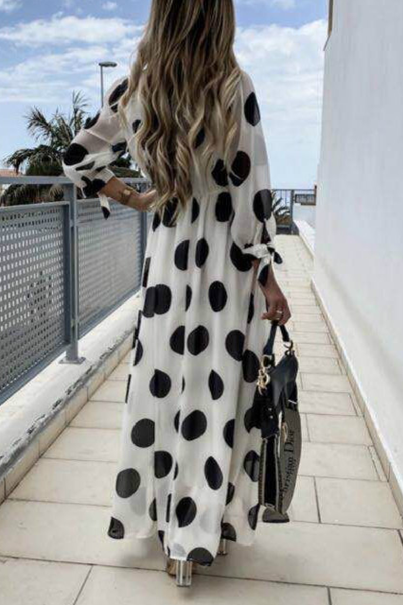 V Neck Waist Skirt Dresses(3 Colors)