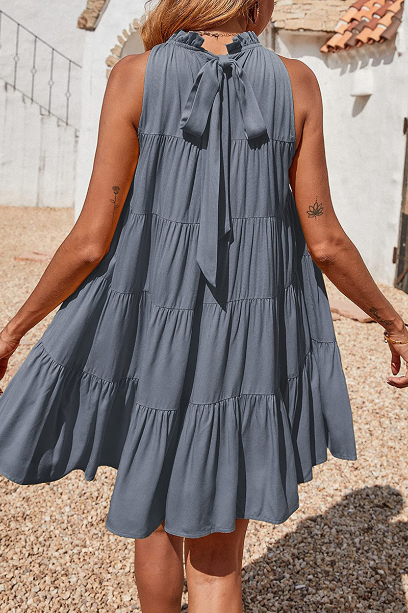 Halter Cake Skirt Dresses(6 Colors)