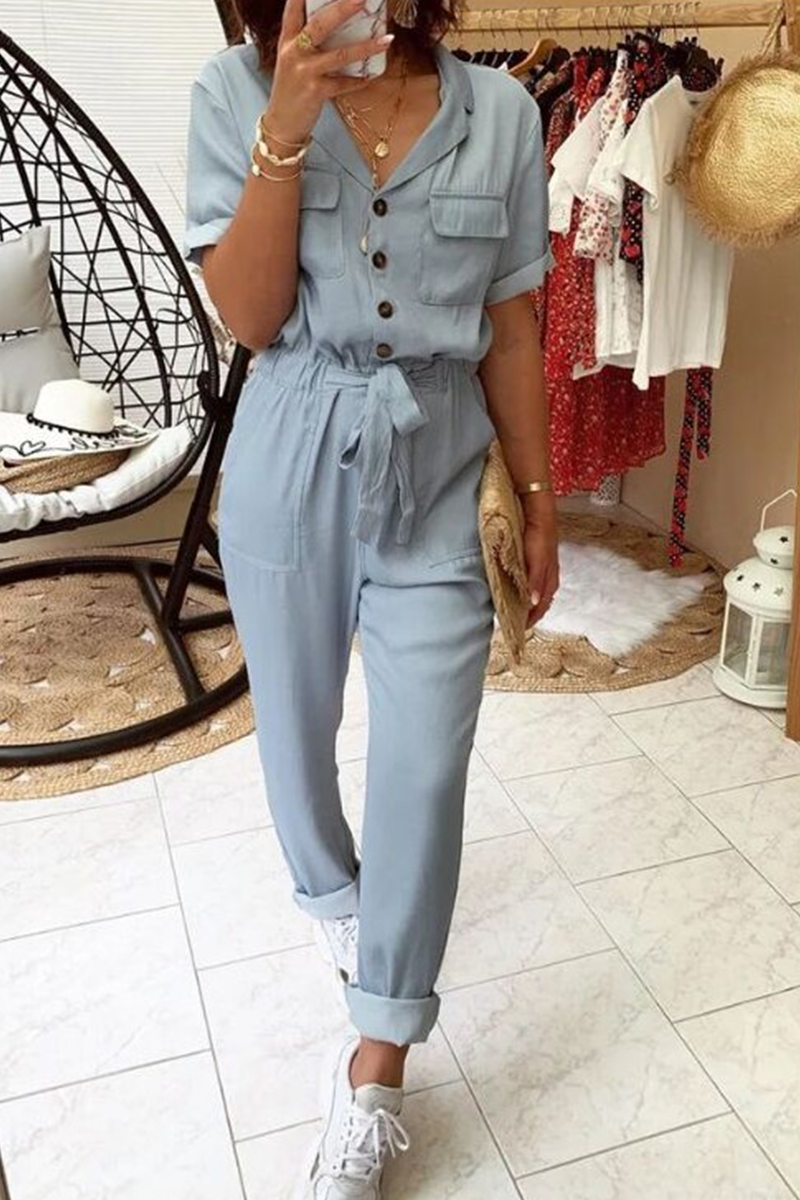 Turndown Collar Harlan Jumpsuits