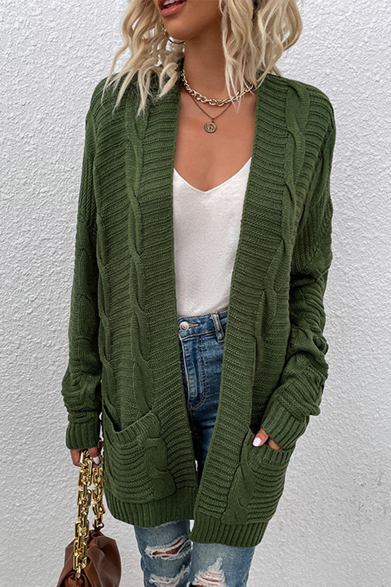 Split Joint Cardigan Collar Tops(10 Colors)