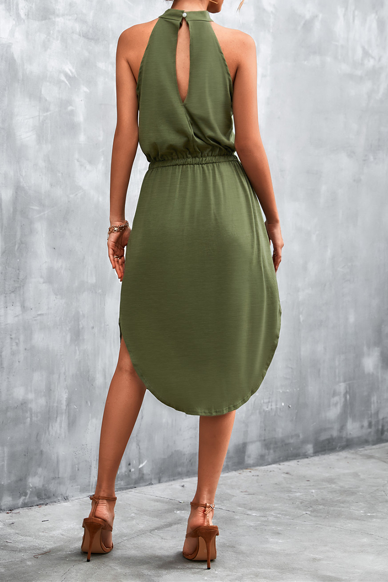 Halter Waist Skirt Dresses(3 Colors)