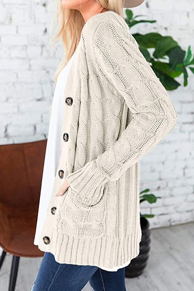 Split Joint Cardigan Collar Tops(8 Colors)
