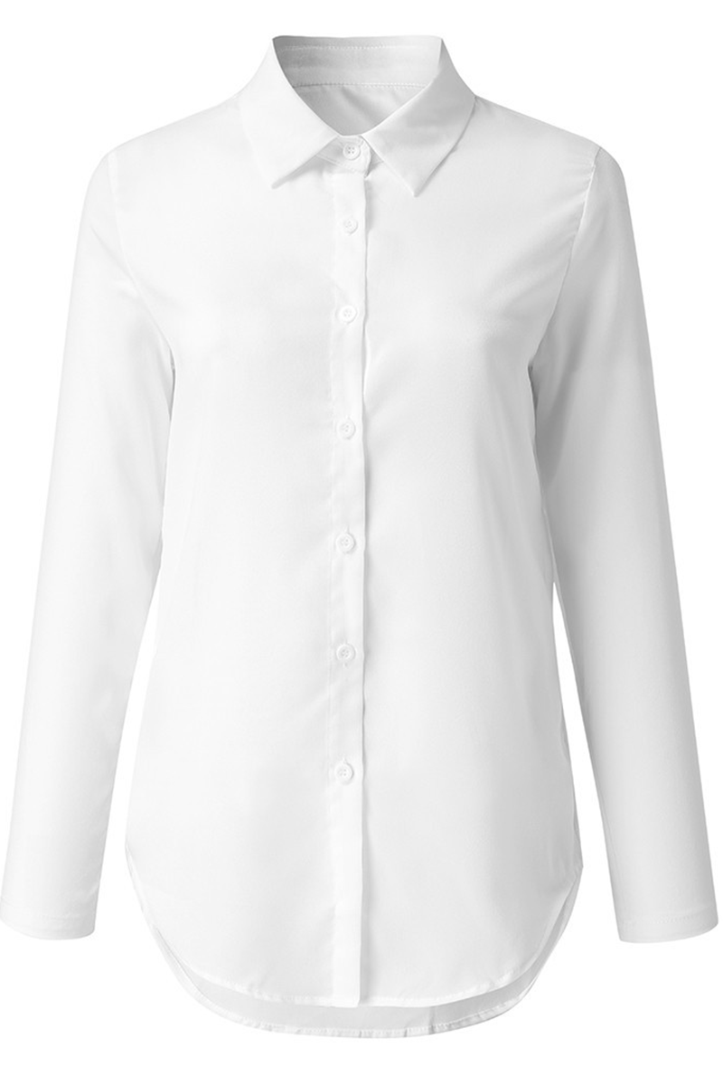 Patchwork Turndown Collar Blouses(8 Colors)