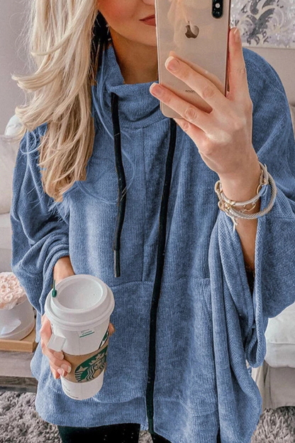 Draw String Half a Turtleneck Hoodies(4 Colors)
