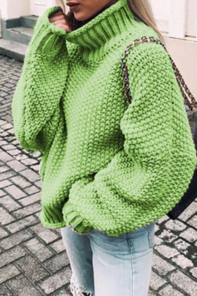 Patchwork Turtleneck Sweaters(14 Colors)