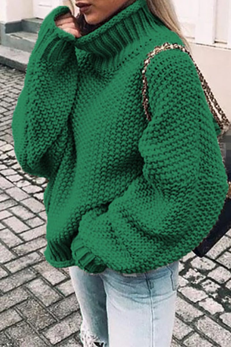 Patchwork Turtleneck Sweaters(14 Colors)