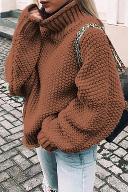 Patchwork Turtleneck Sweaters(14 Colors)
