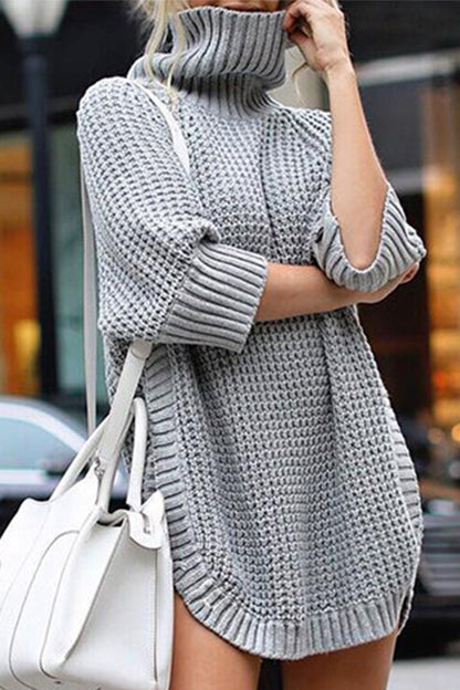 Retro Color O Neck Sweaters(4 Colors)
