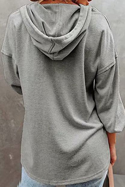 Frenulum V Neck Hoodies(11 Colors)