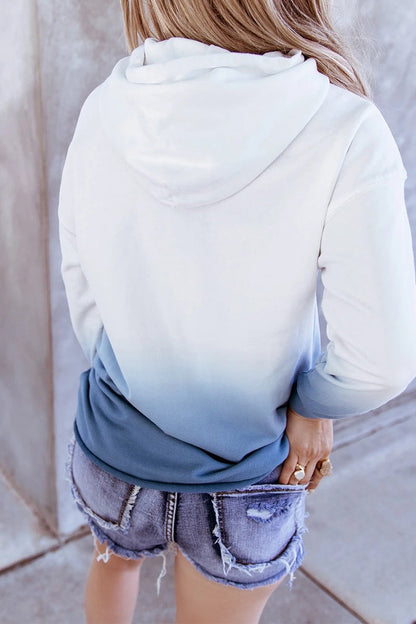 Sweet Print Pocket Hooded Collar Hoodies(3 Colors)