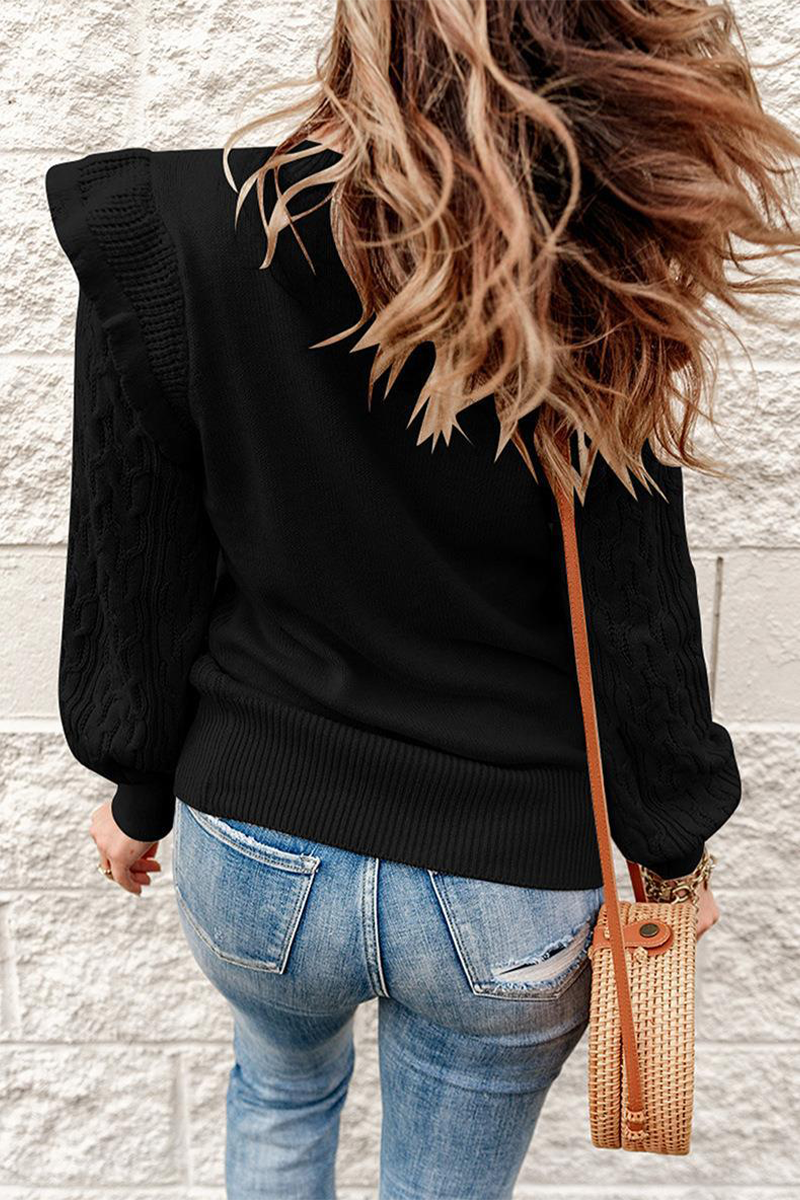 Patchwork O Neck Sweaters(8 Colors)