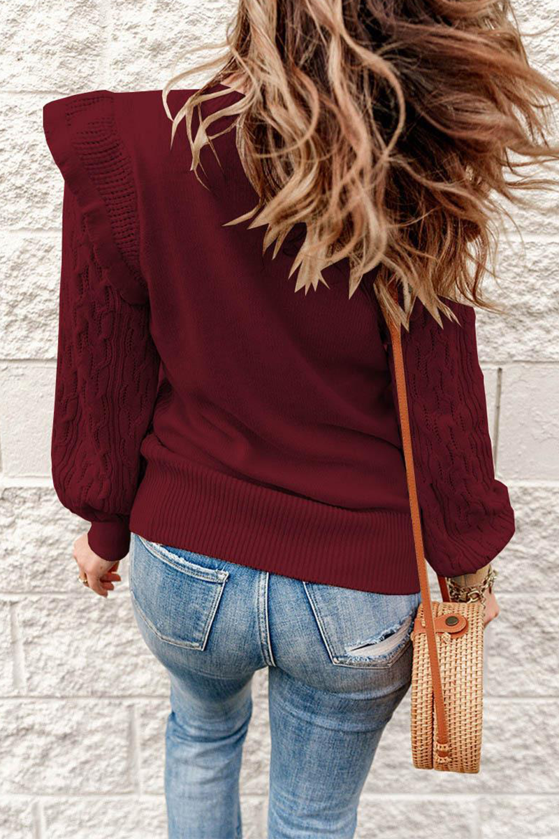 Patchwork O Neck Sweaters(8 Colors)