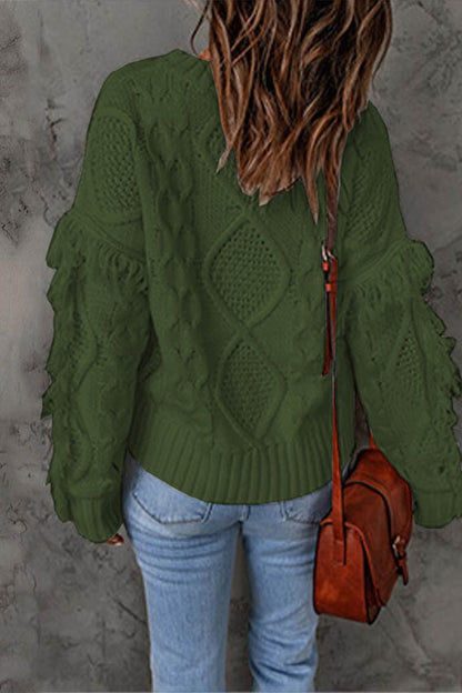 Sweet Tassel O Neck Sweaters(8 Colors)