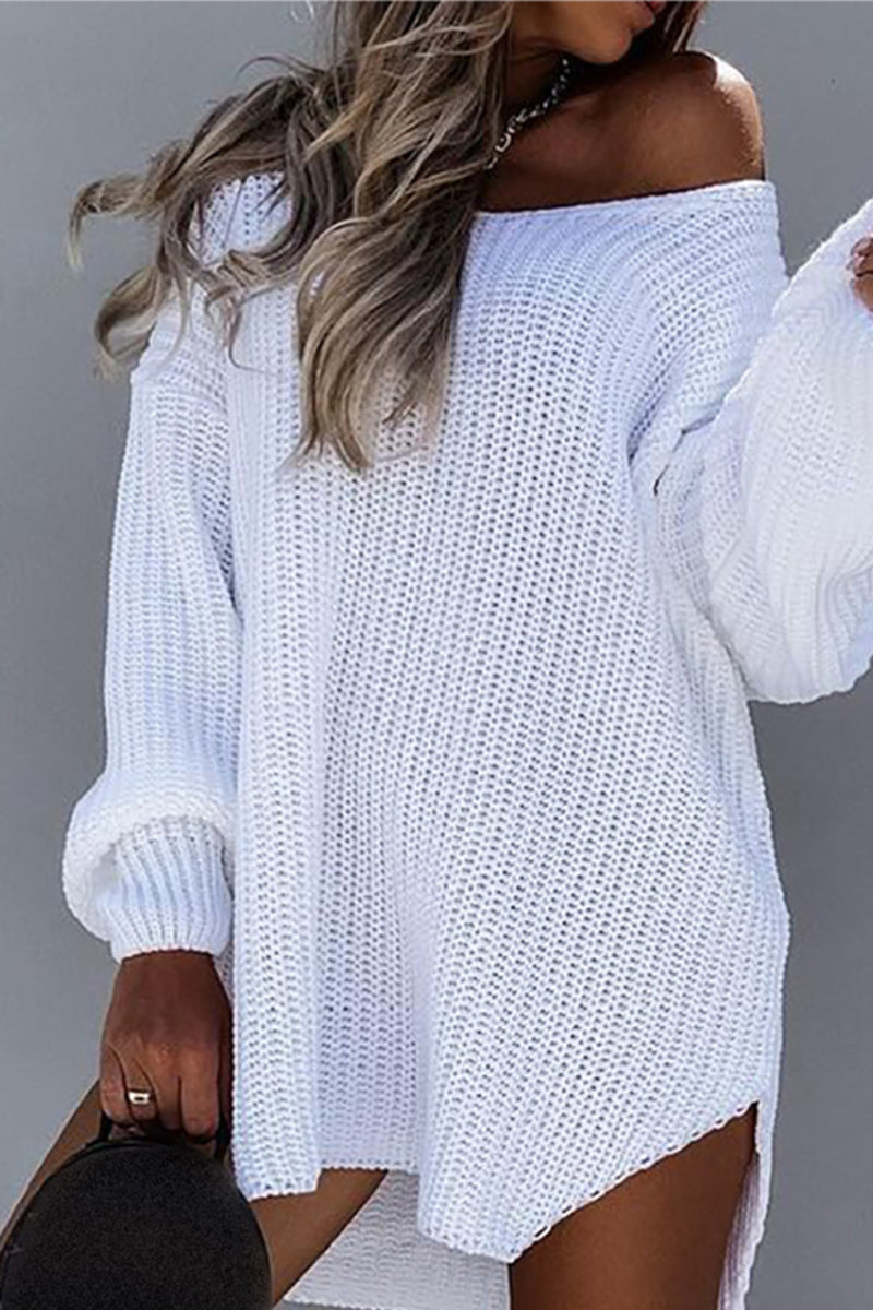Color V Neck Sweaters