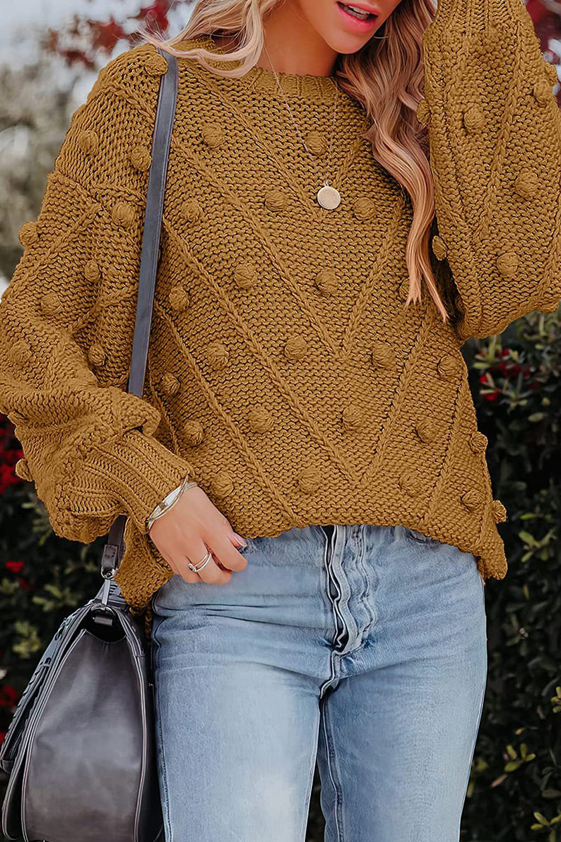 Sweet Color O Neck Sweaters(7 Colors)