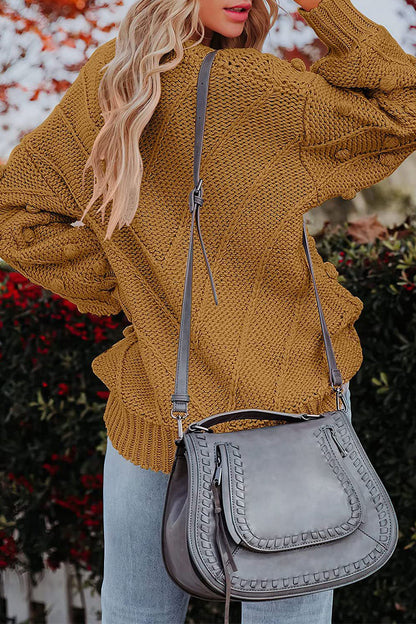 Sweet Color O Neck Sweaters(7 Colors)