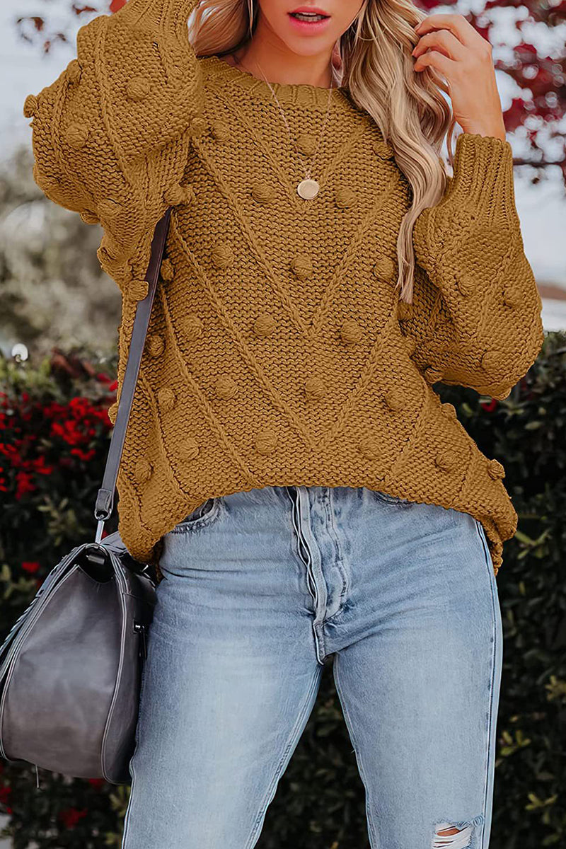 Sweet Color O Neck Sweaters(7 Colors)