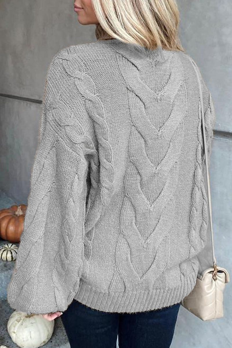 Street Color Turtleneck Sweaters(5 Colors)