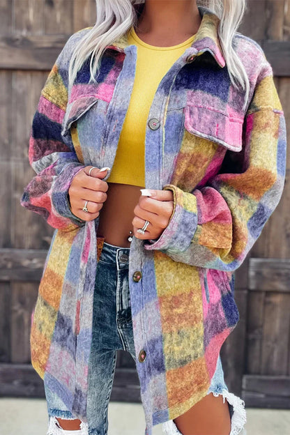 Street Print Printing Turndown Collar Blouses(3 Colors)