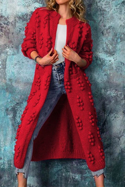 Drum Wave Long Sweater Outerwear(3 Colors)