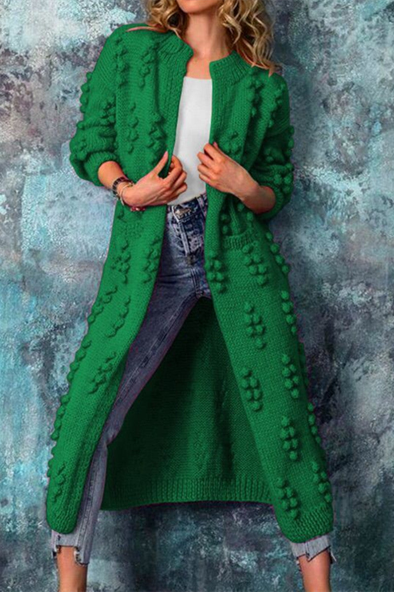 Drum Wave Long Sweater Outerwear(3 Colors)