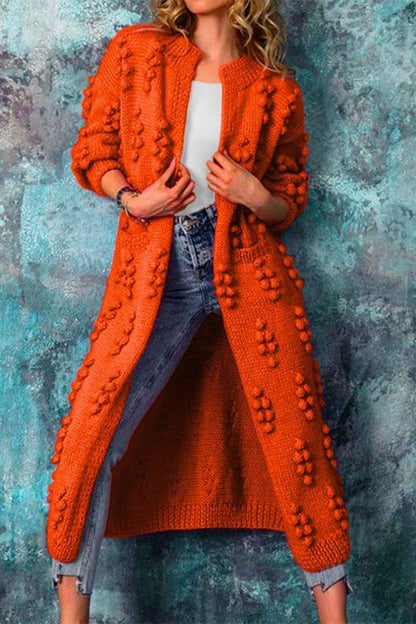 Drum Wave Long Sweater Outerwear(3 Colors)
