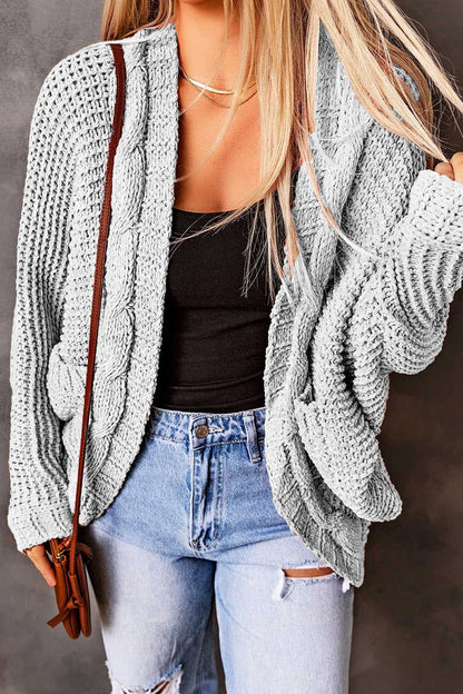 Pocket Cardigan Collar Cardigans(8 Colors)