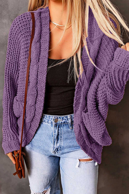Pocket Cardigan Collar Cardigans(8 Colors)