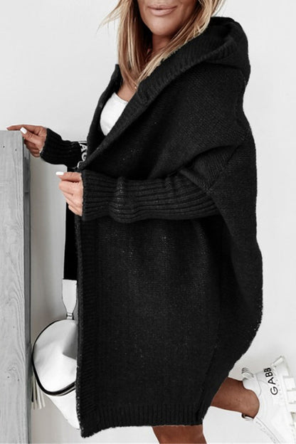 Street Asymmetrical Color Hooded Collar Cardigans(15 Colors)