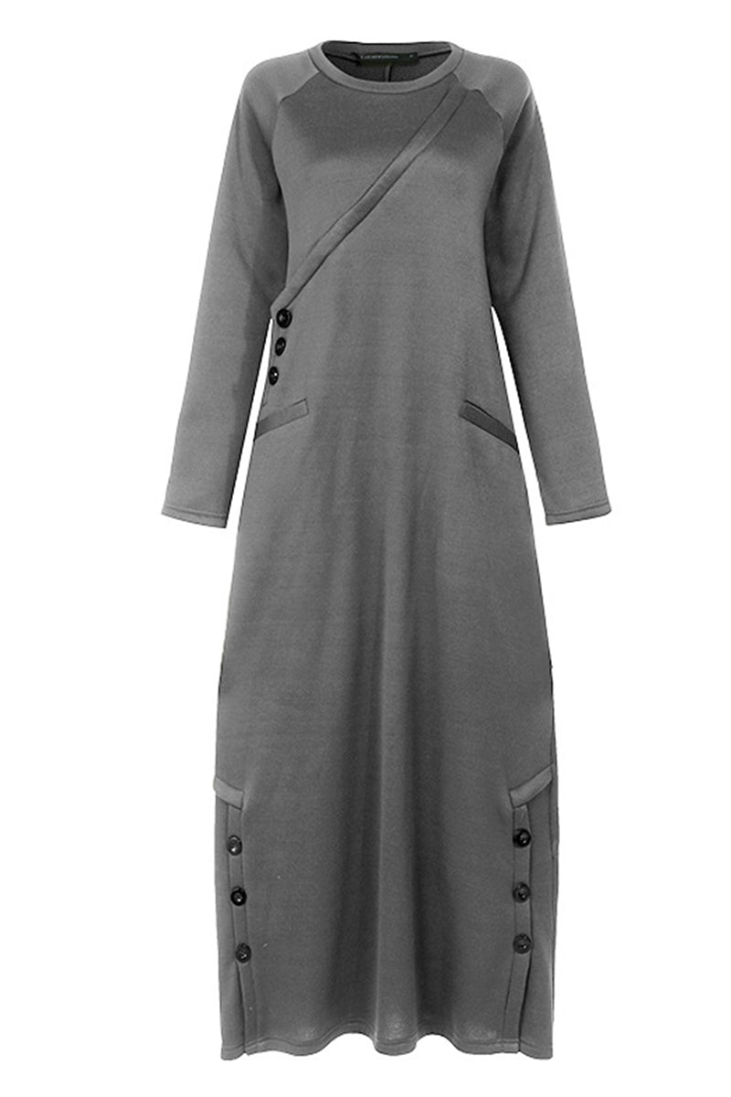 Color Turtleneck Wrapped Skirt Dresses(5 Colors)