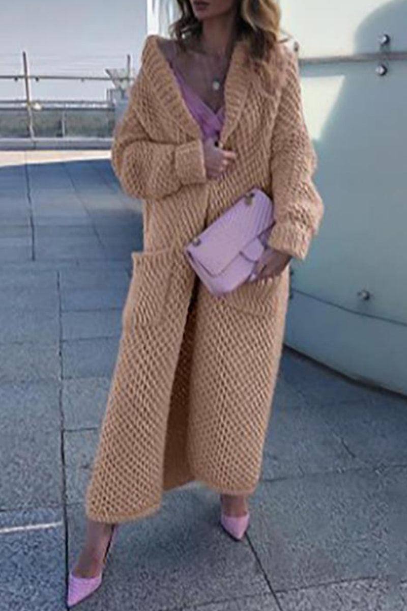Color Cardigan Collar Sweaters(6 Colors)