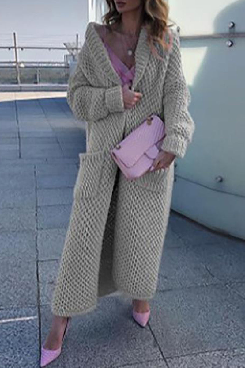 Color Cardigan Collar Sweaters(6 Colors)