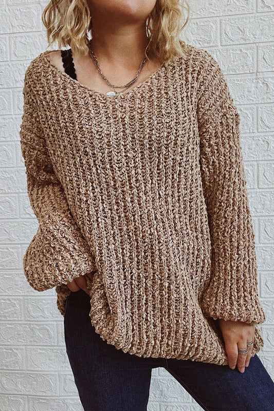 Street V Neck Sweaters(3 Colors)
