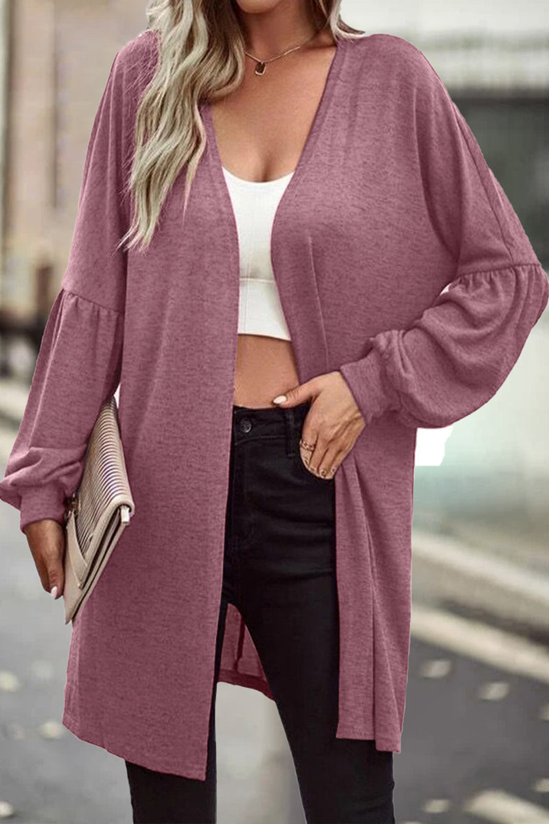 Color O Neck Cardigans(6 Colors)